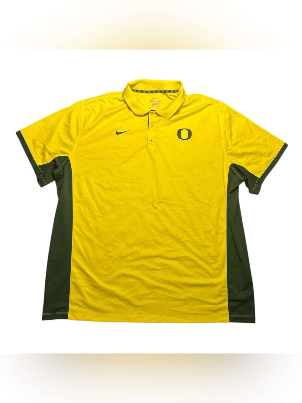 Oregon Ducks Nike Dri-Fit Polo Men's Yellow Used 4XL